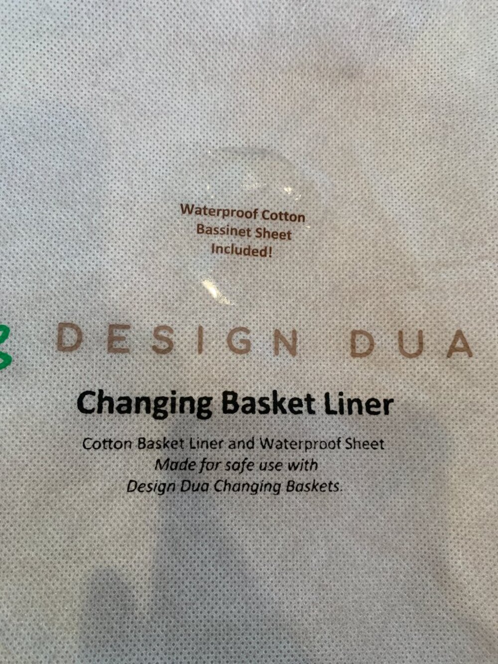 NWT Design Dua Changing Basket Liner & Sheet Set | White - Picture 2 of 4